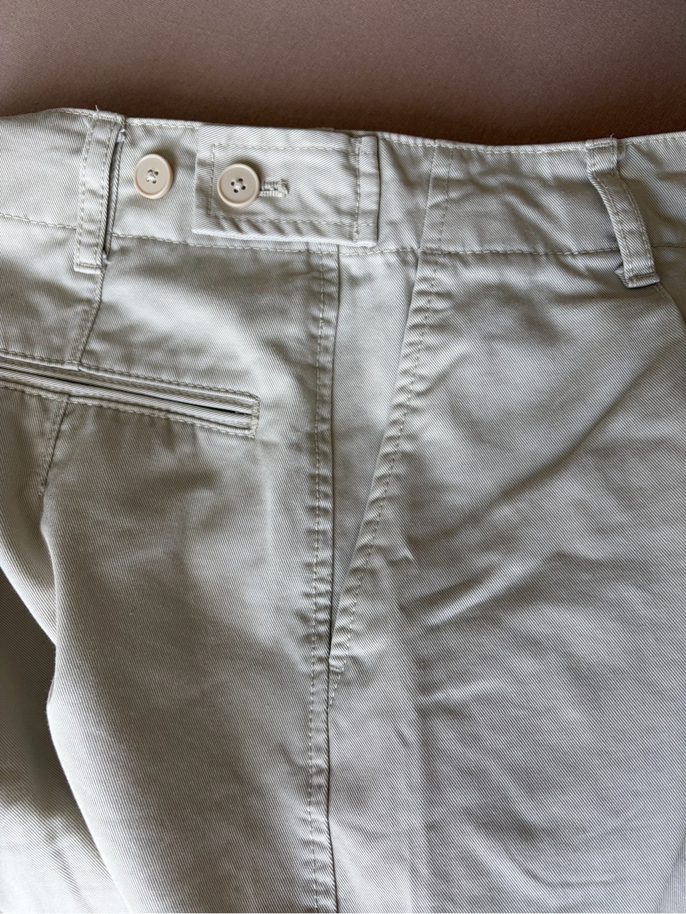Uniqlo U Wide-Leg Cotton Twill Pants in Cream, W 25/ 63.5 cm - Picture 12 of 14